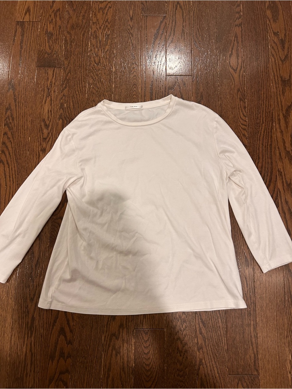 The Row Classic White Long-Sleeve Women’s Top